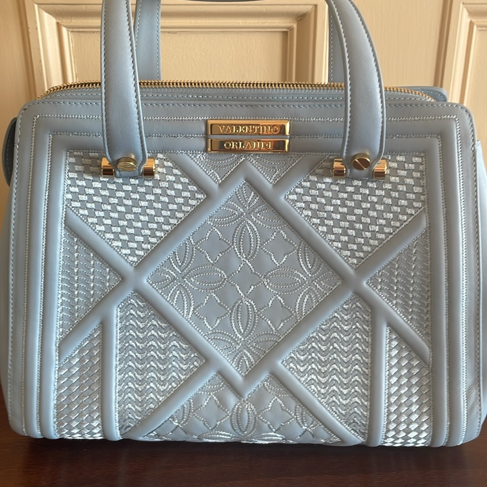 NWT Valentino Orlandi Sky Blue Purse - Picture 12 of 14